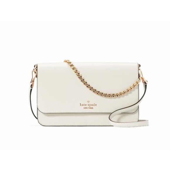 New Kate Spade Madison Medium Flap Convertible Crossbody Meringe - Picture 1 of 5